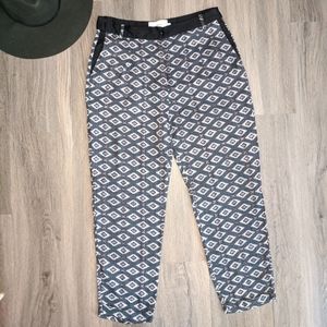 Munthe Mia Printed Viscose Cropped Pants Size 38